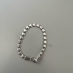 Sterling Silver Heart Bracelet
